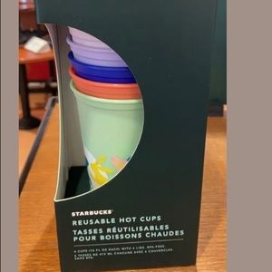 Starbucks 2021 Spring Hot Reusable Cups Set of 6